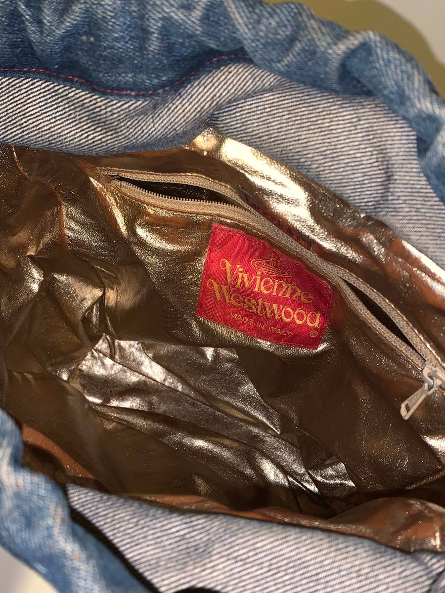 1990 Vivienne Westwood Portrait Collection Denim Boule Bag  product image
