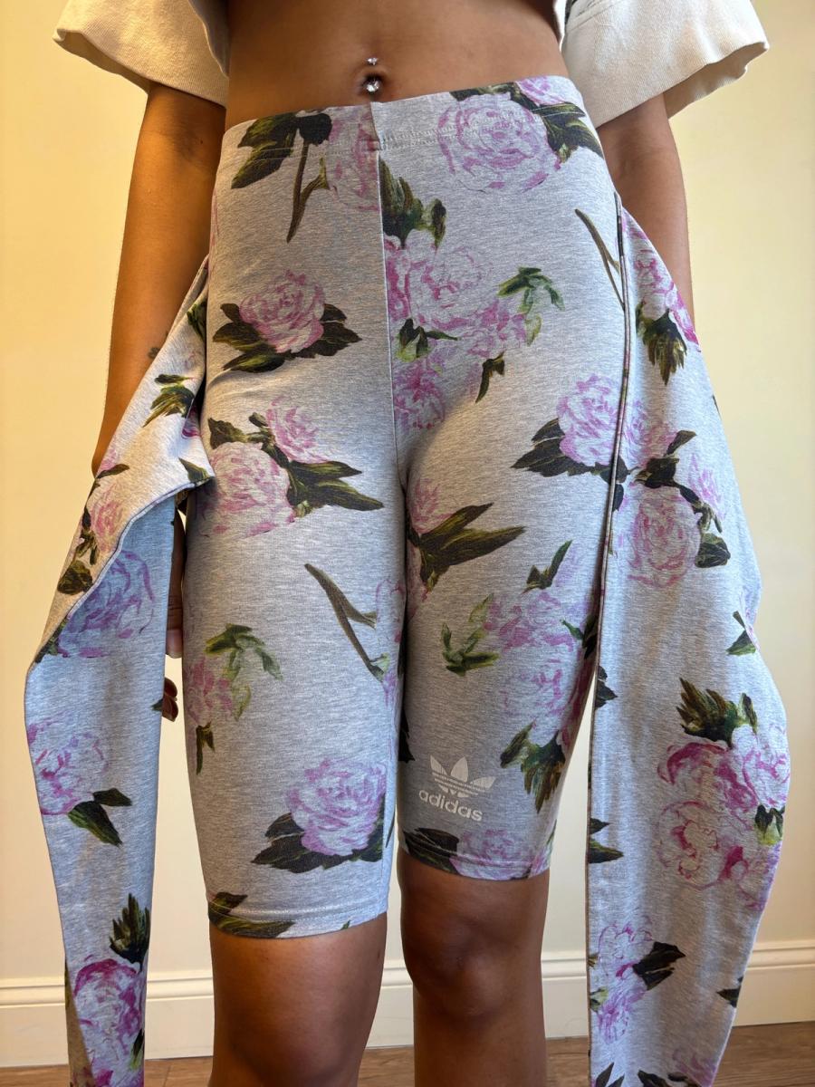 Jeremy Scott Rose Print Wrap Bike Shorts product image