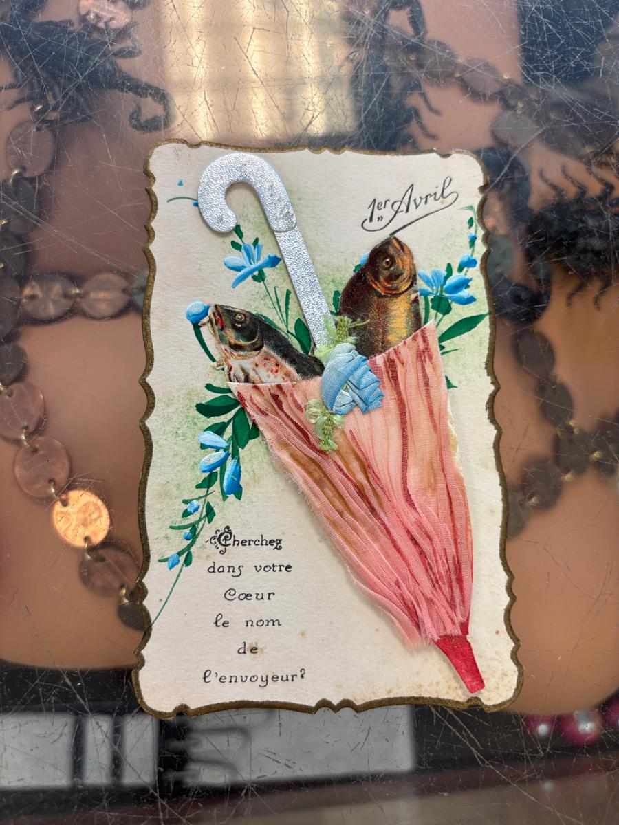 Antique French April Fool's Day Card  product image