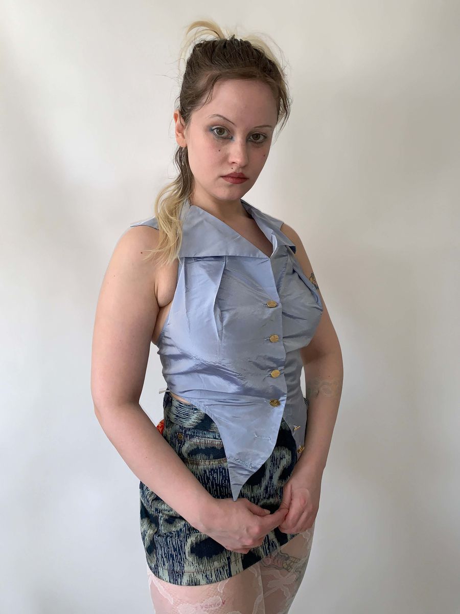 90s Vivienne Westwood Taffeta Halter product image