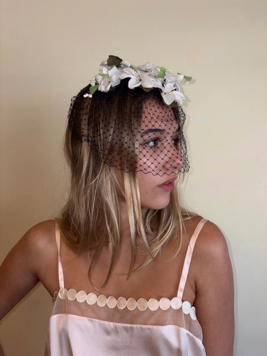 Midcentury Floral & Net Veil  product image