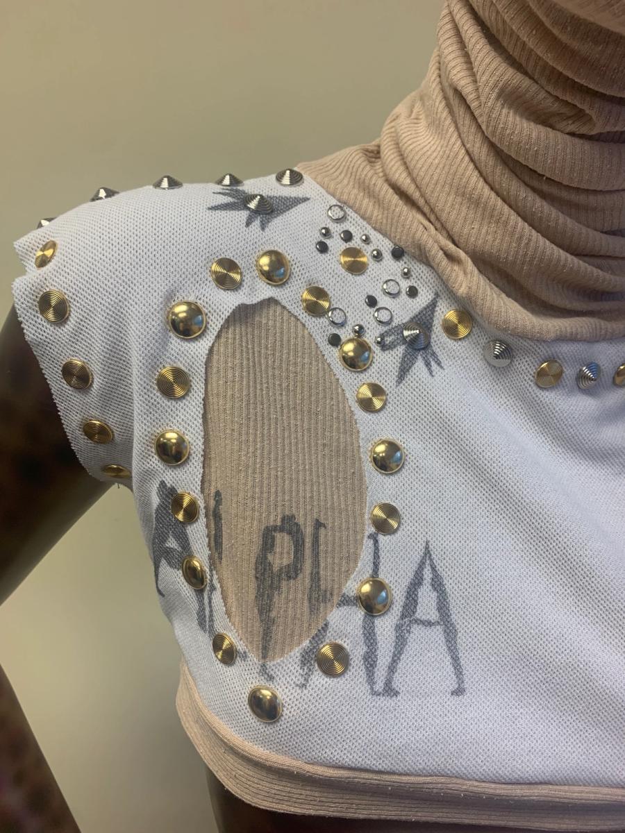 Alpha Male Studded Top With Tan Hood 2 product image