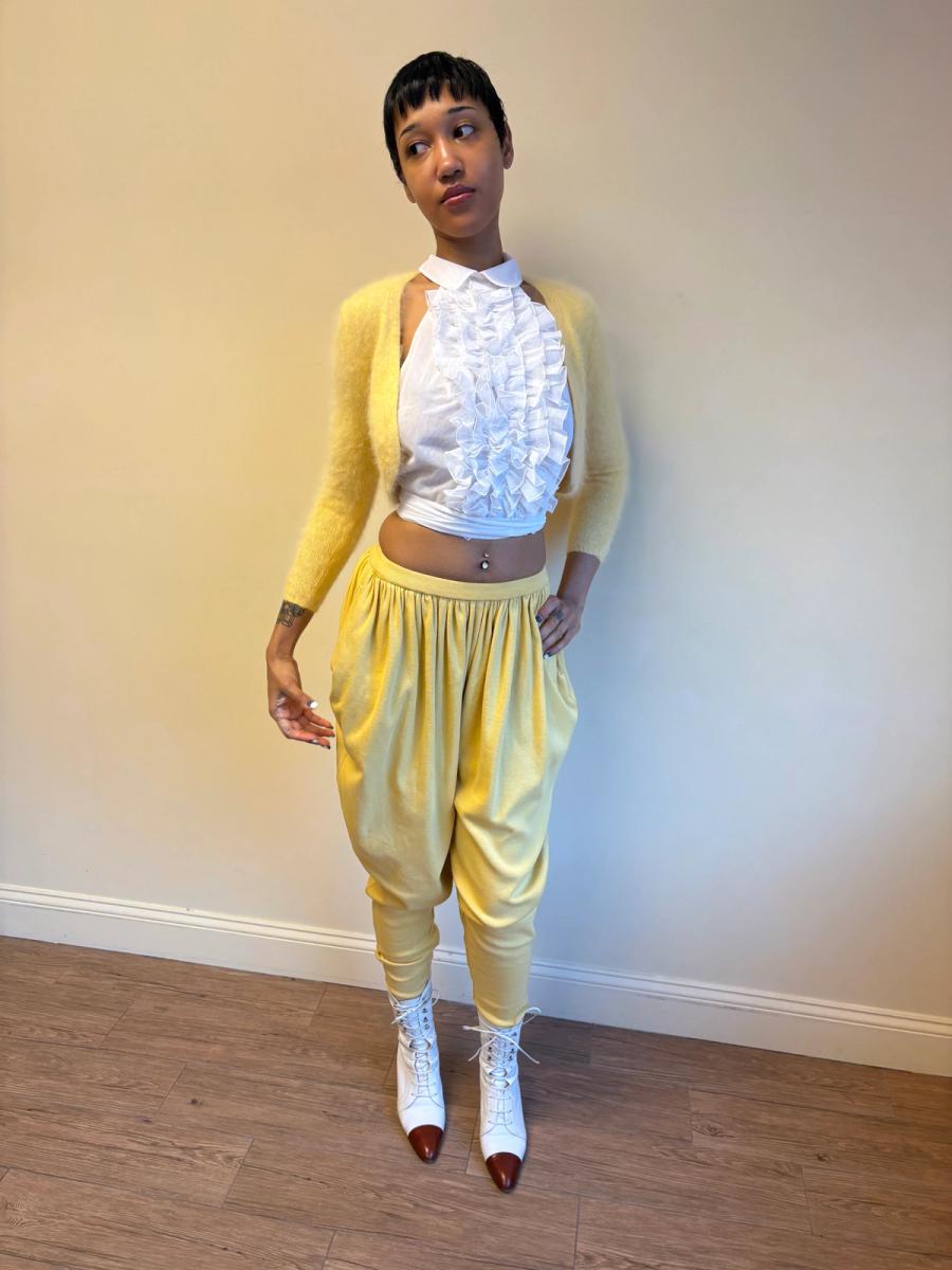 Early Chantal Thomass Yellow Mohair Shrug  product image