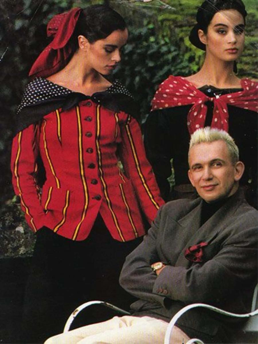 80s Jean-Paul Gauliter Green Shawl Top product image