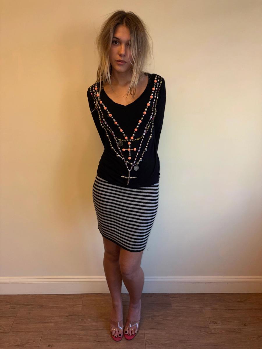Dorothée Bis Striped Knit Skirt  product image