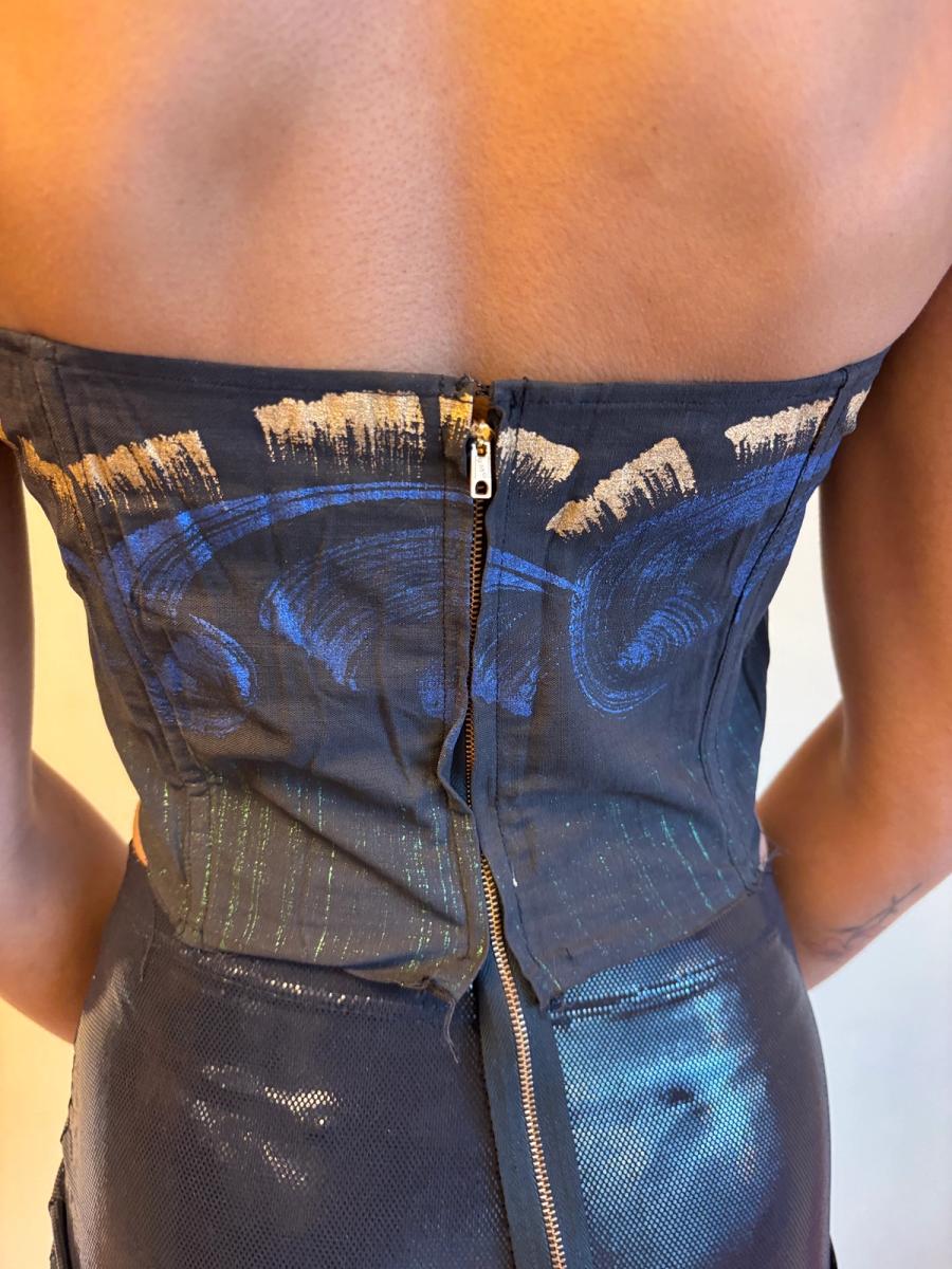 1950s Hand Painted Bodice product image