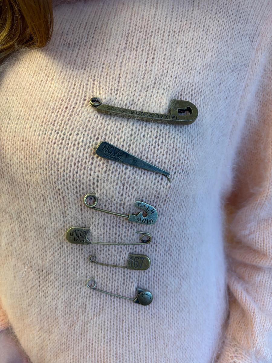 80s Sonia Rykiel Safety Pin Set product image