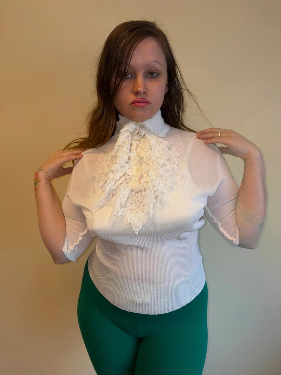 1996 Vivienne Westwood Crochet Sheer Blouse product image