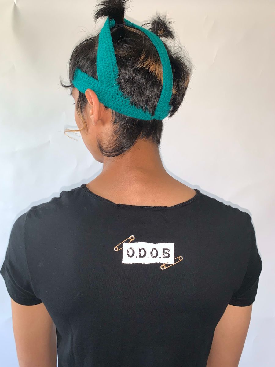 ODOB Trompe- L'oeil Safety Pin T- Shirt Dress product image