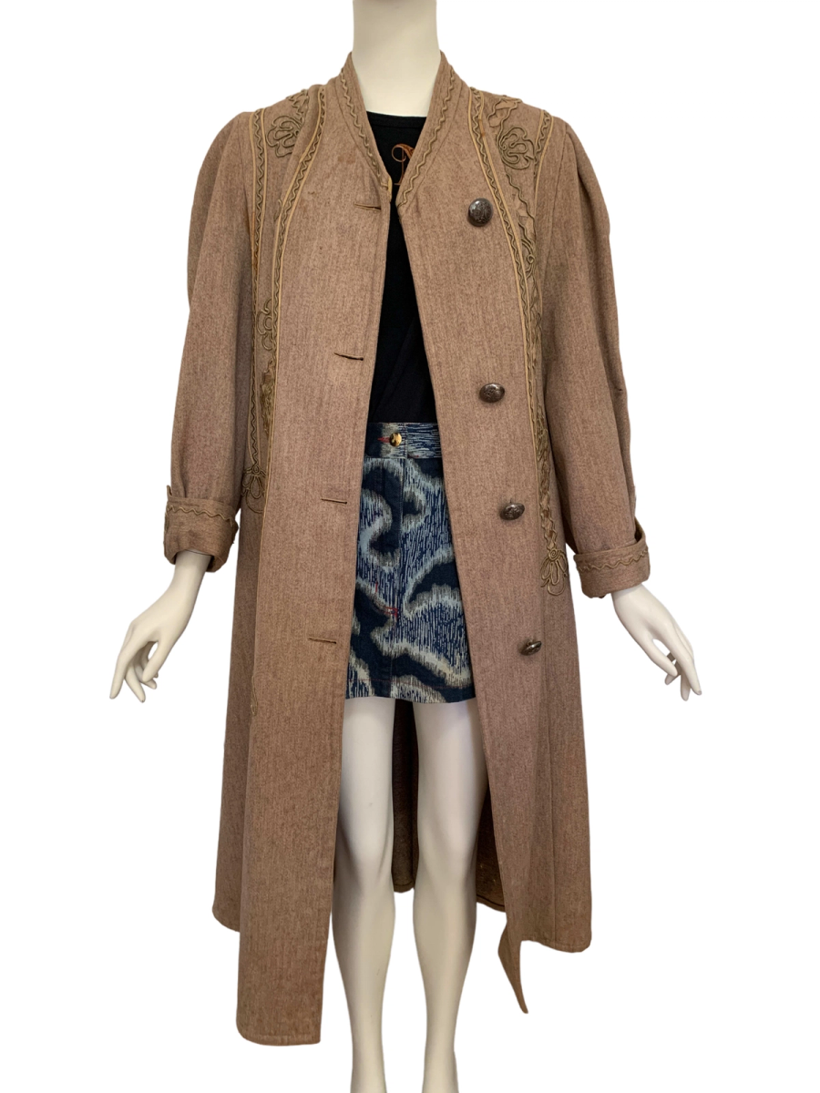 Antique Edwardian Duster with Soutache Design product image