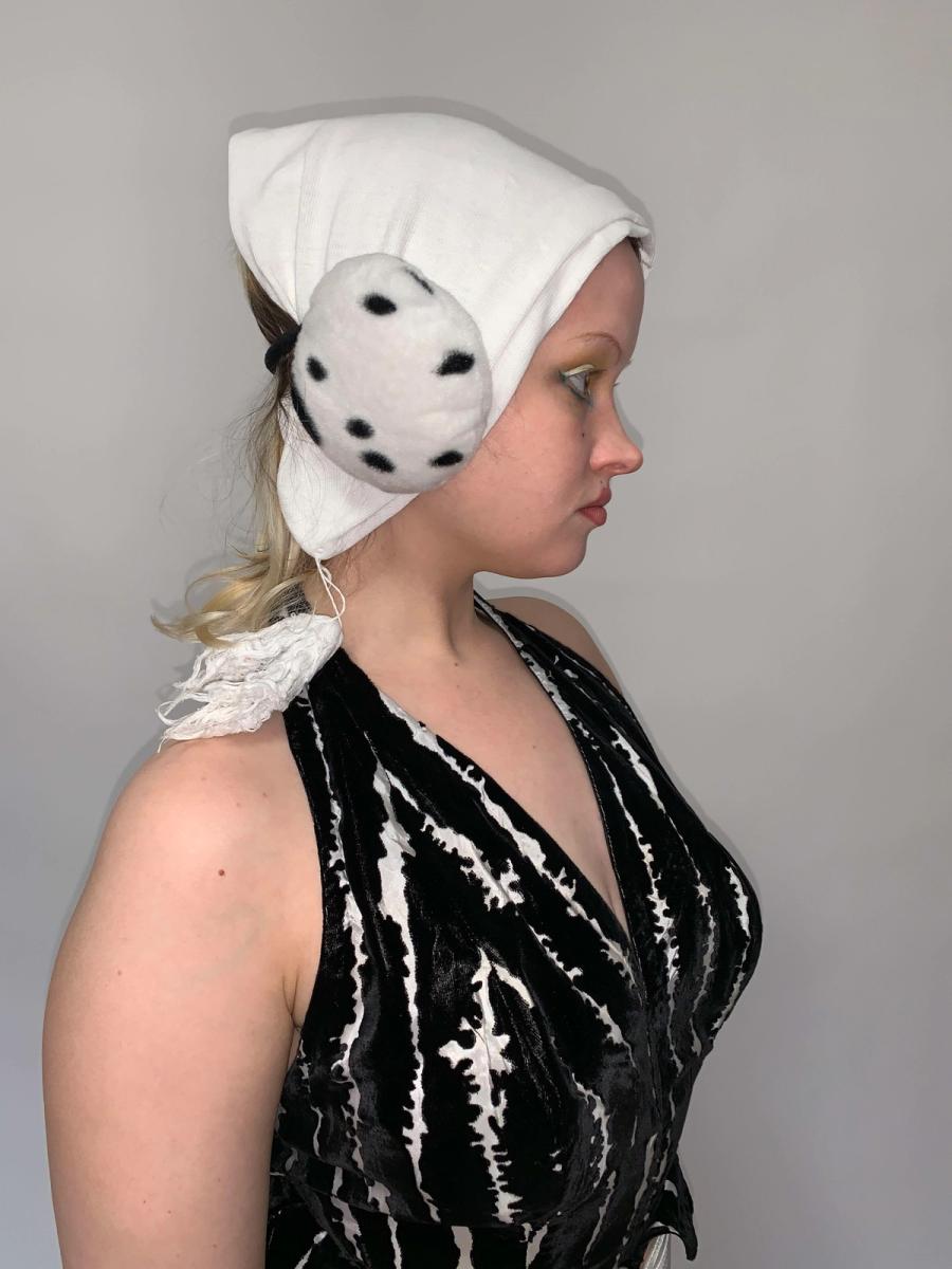 90s Cowprint Earmuffs  product image