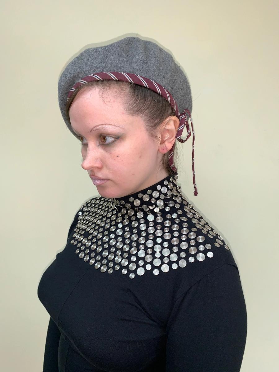 Vivienne Westwood Studded Gray "Venus" Beret product image