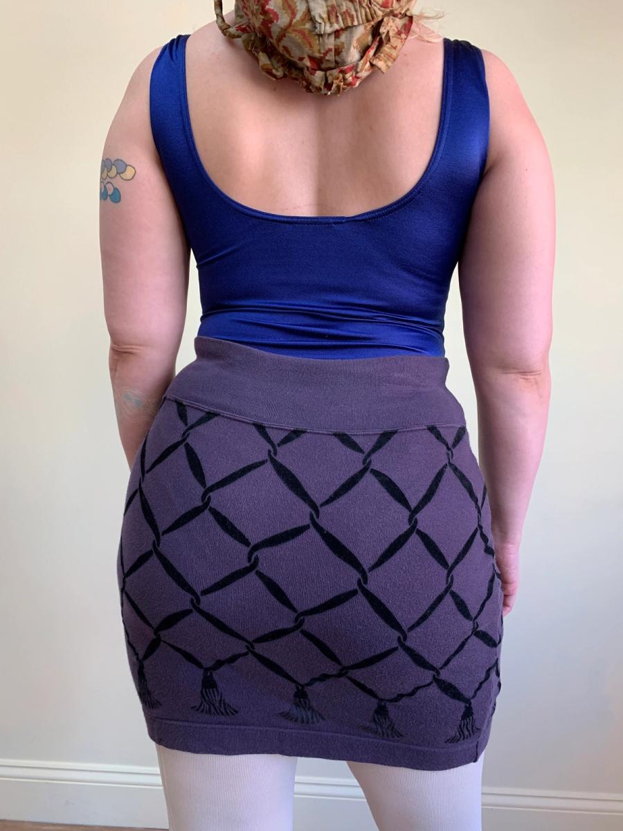 Chantal Thomass Flocked Sweatshirt Skirt product image