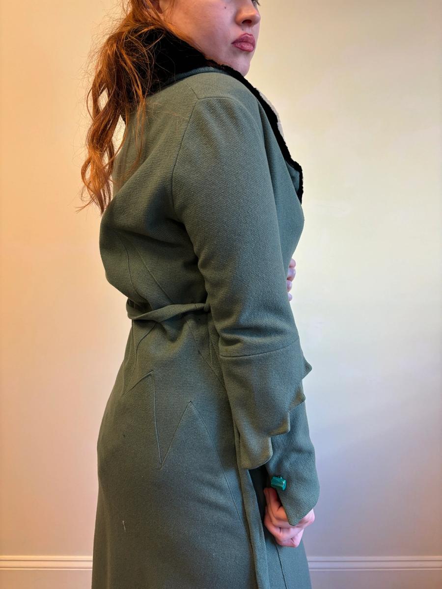 1920s or early 1930s Celadon Deco Coat  product image
