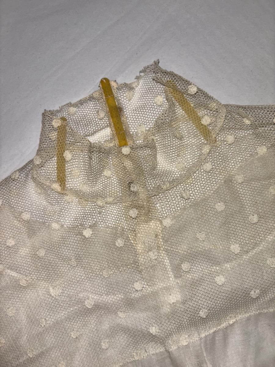 Edwardian White Lace Dot Blouse product image