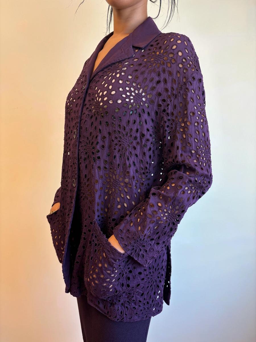 90s Romeo Gigli Eyelet Jacket  product image