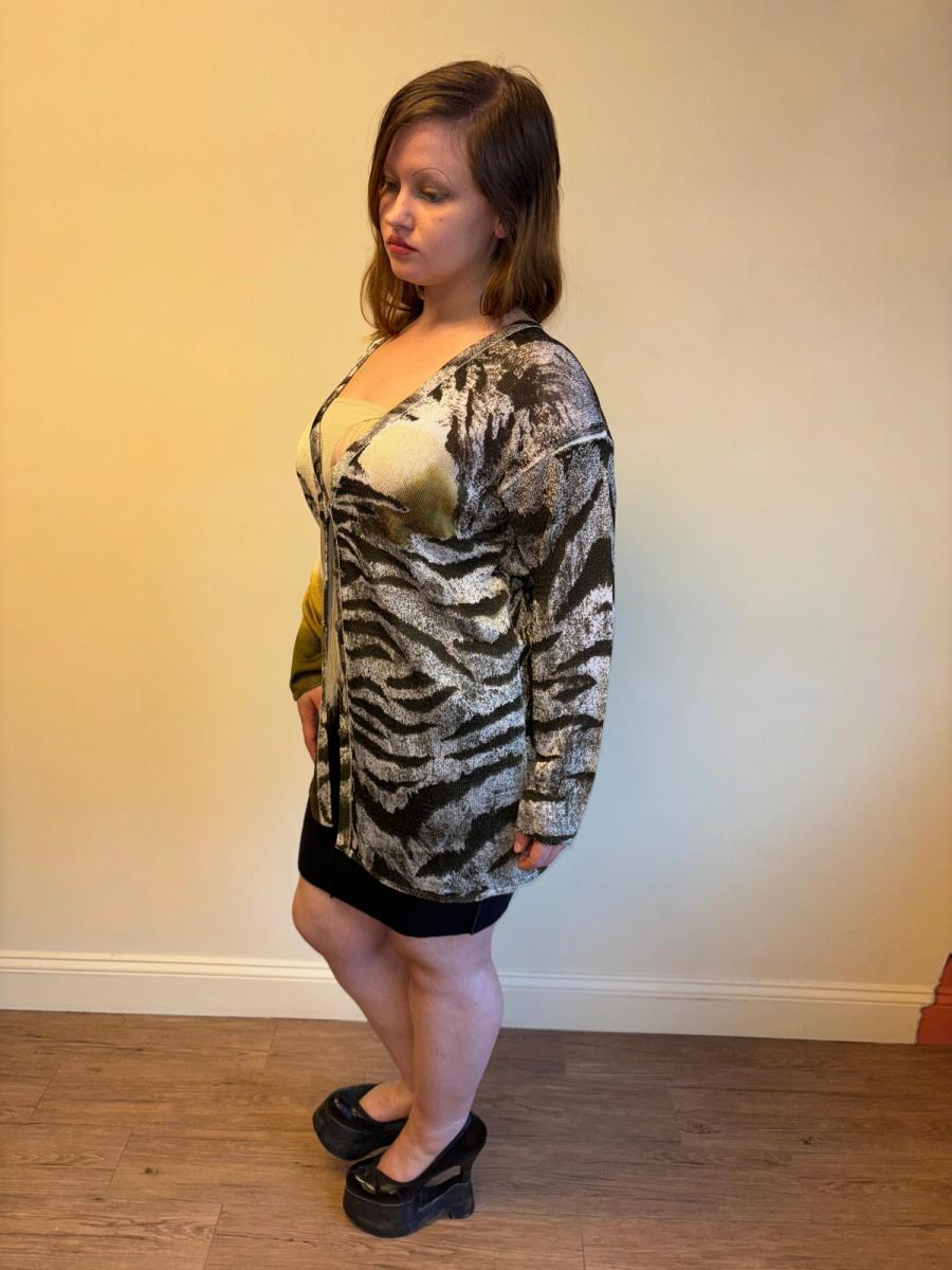 80s Krizia Big Cat Eye Sweater product image