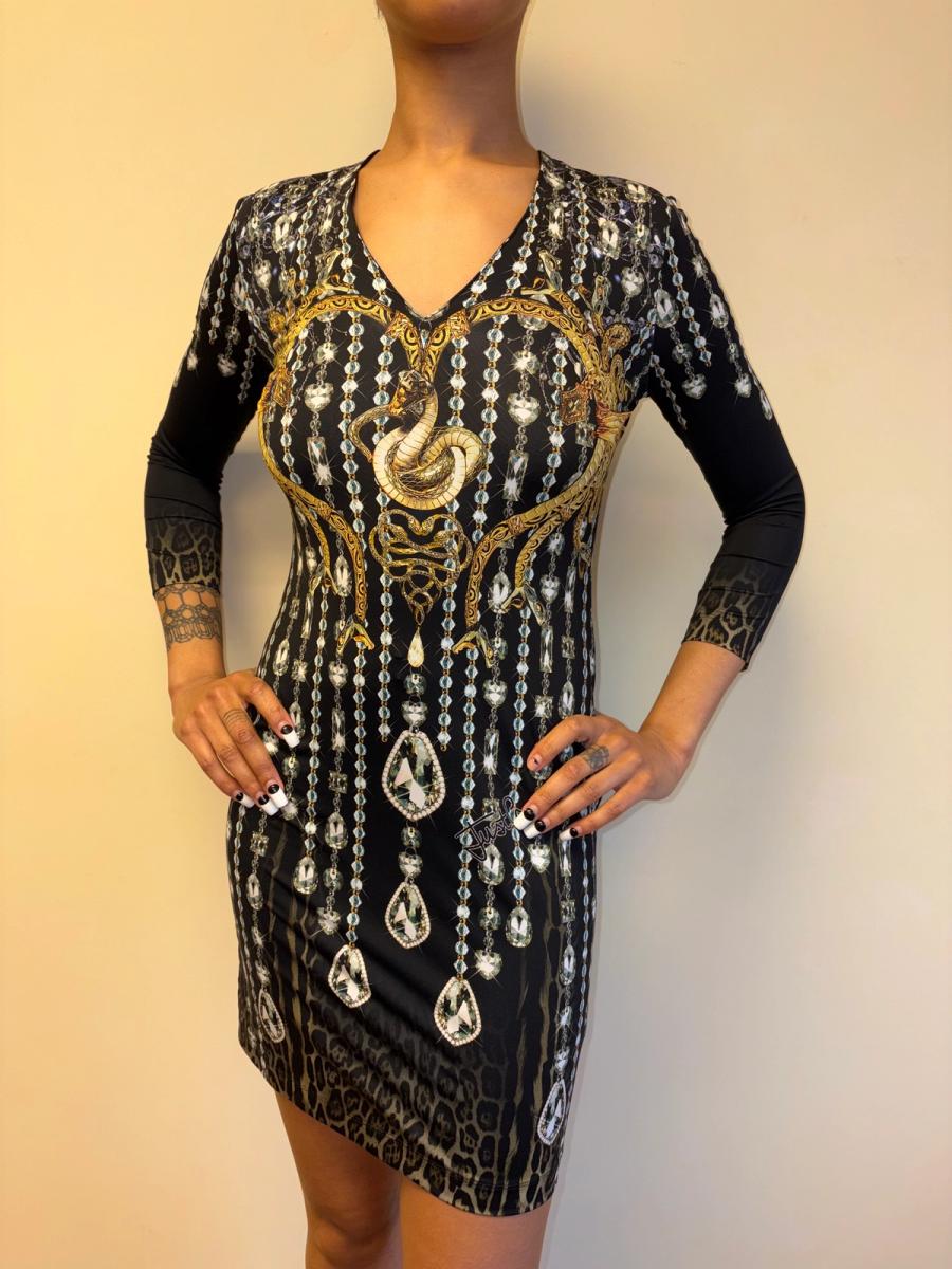 Cavalli Snake Print Bodycon Dress product image