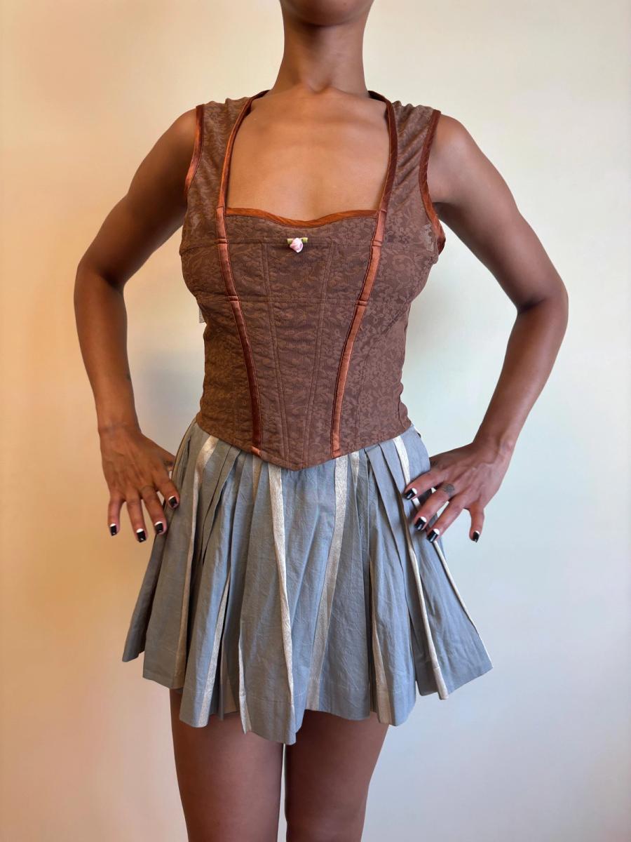 Vivienne Westwood Gold and Gray Skort product image