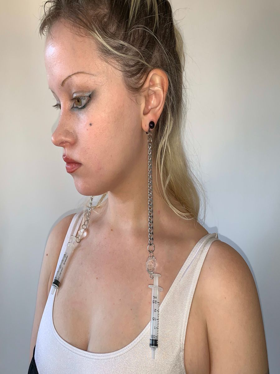 Obscure Desire of Bourgeoisie Runway Syringe Earrings product image