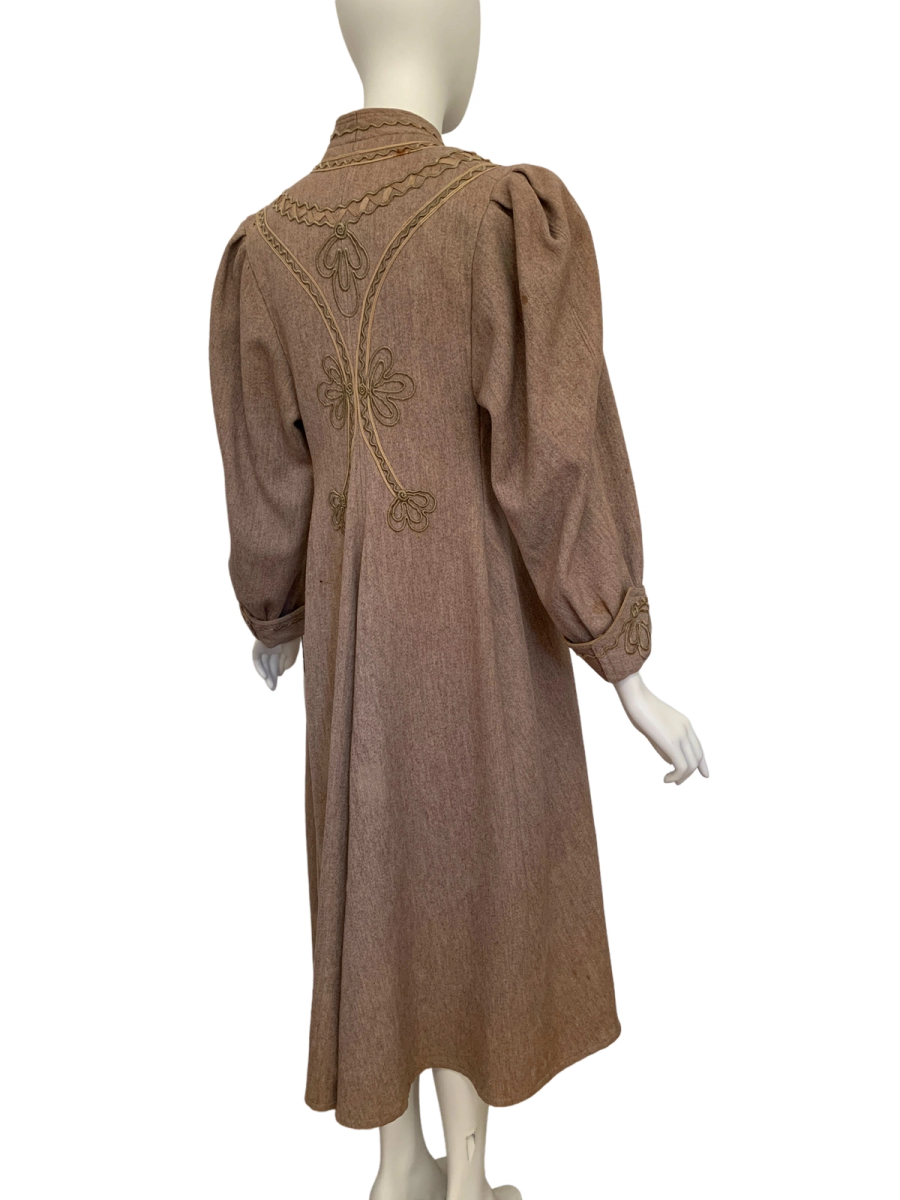 Antique Edwardian Duster with Soutache Design product image