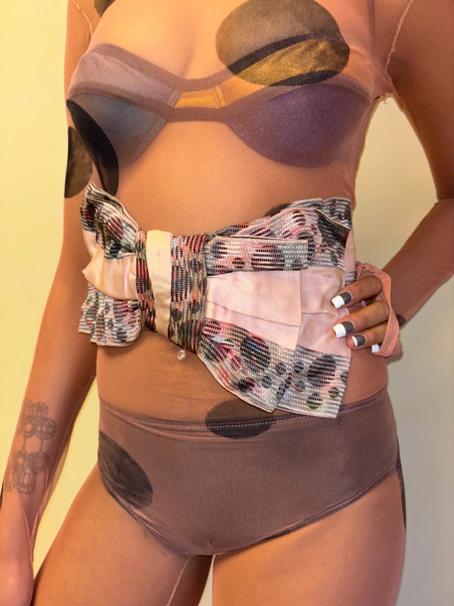 Antique Bubble Print Bow product image