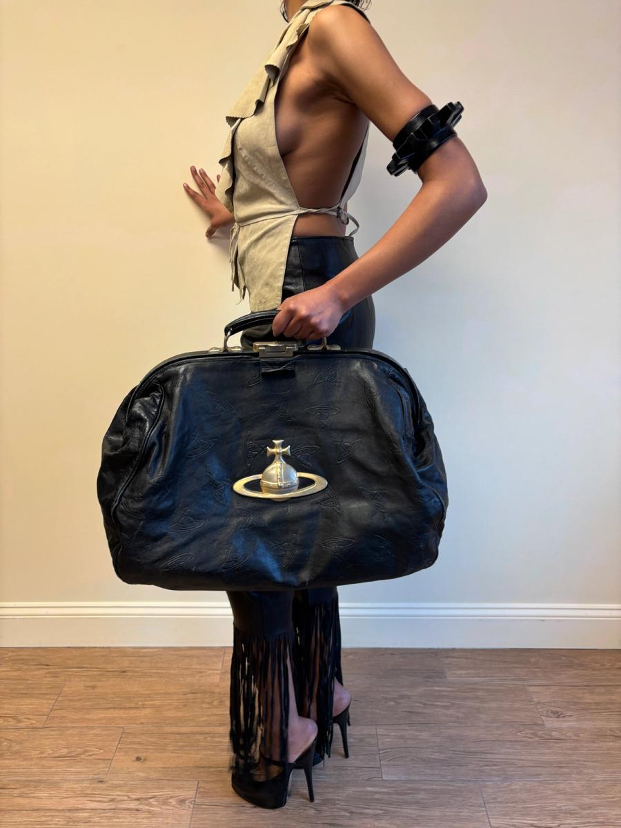 Vivienne Westwood "On Liberty" Leather Doctor Bag with Oversized Brass Orb product image