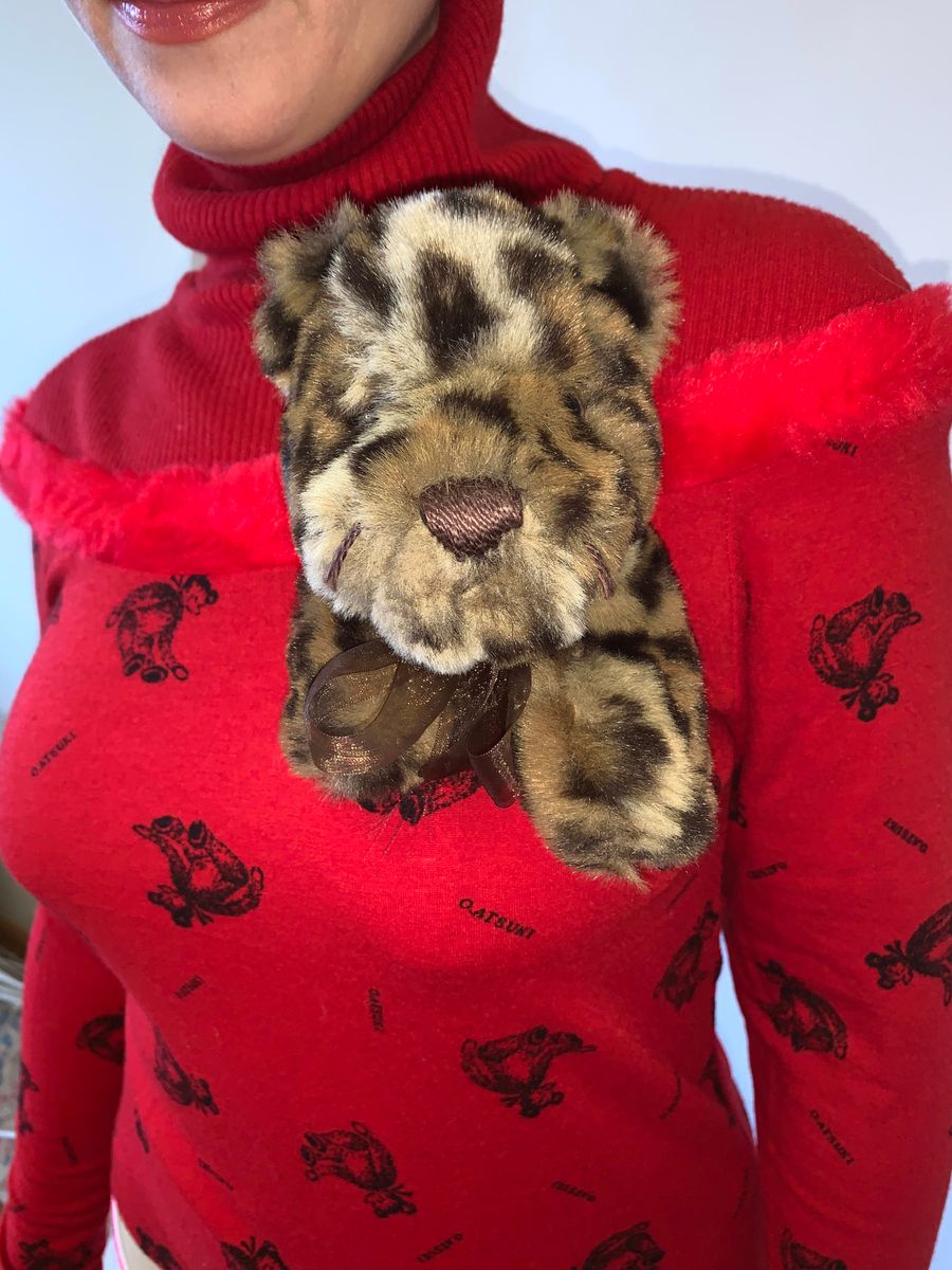 Wonderful World- Kaneko Isao Cheetah Teddy Brooch product image