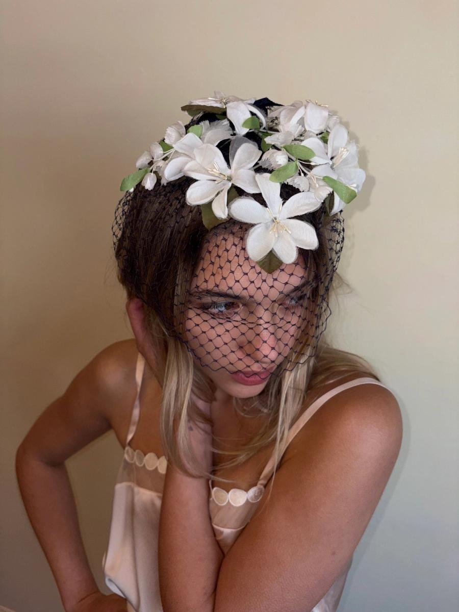 Midcentury Floral & Net Veil  product image