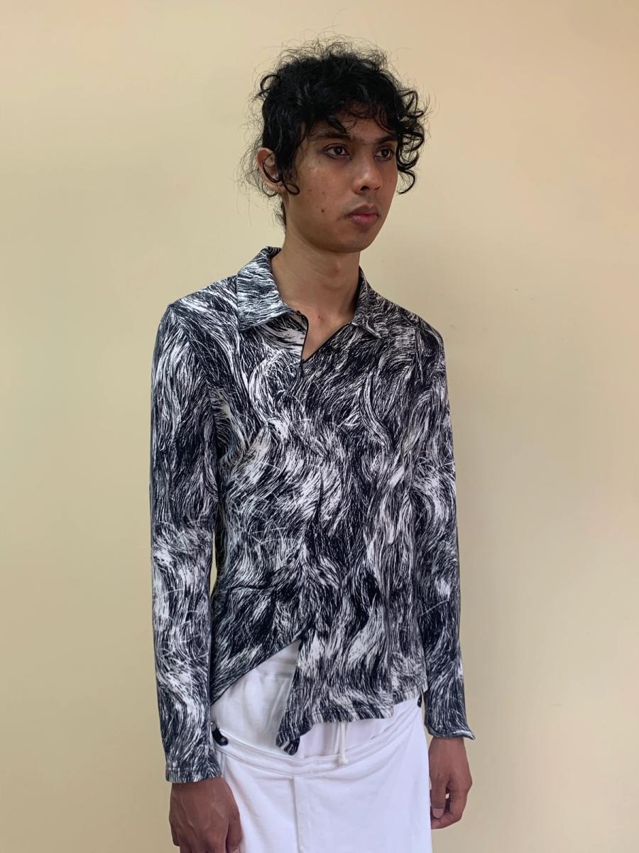 90s Anglomania Hair Print Shirt product image