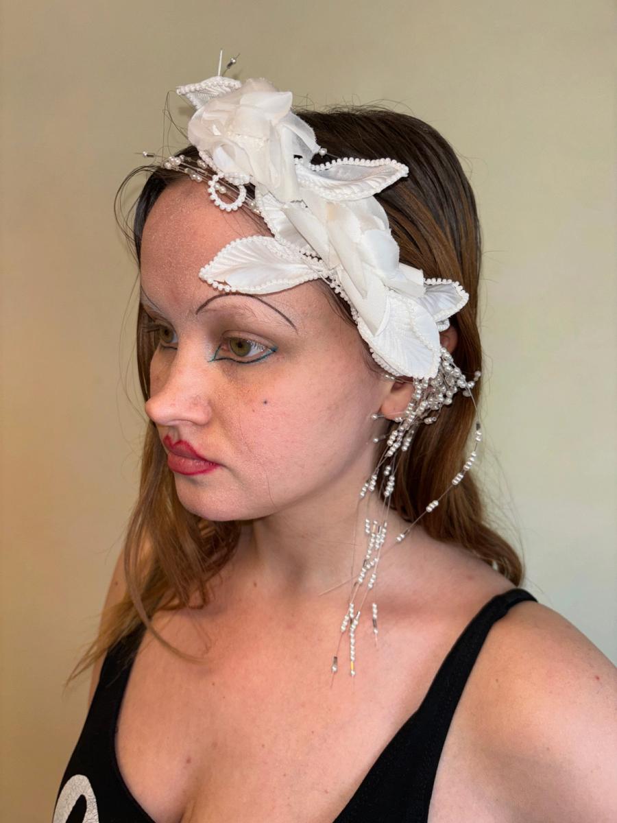 80s Italian Pearl Wedding Hair Comb Set product image