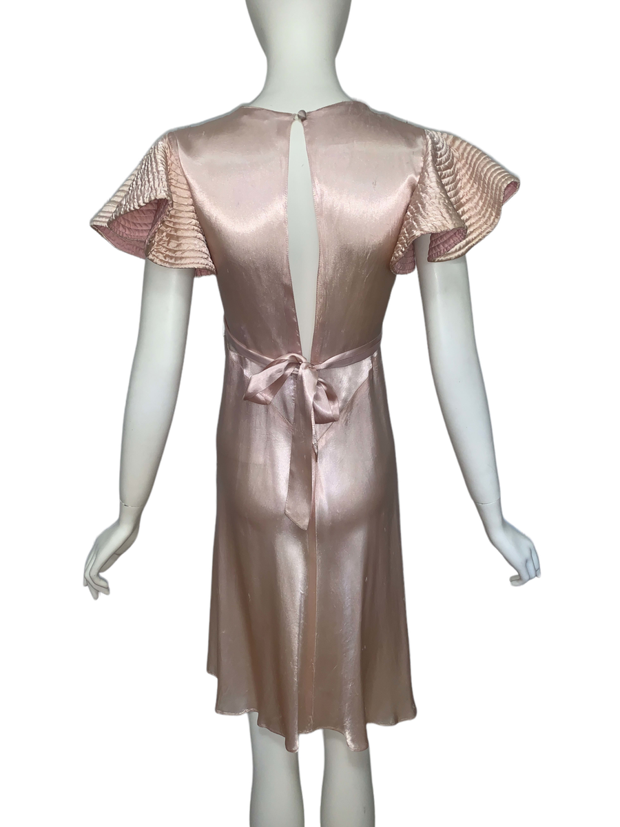 1930s Quilted Sleeve Dress product image