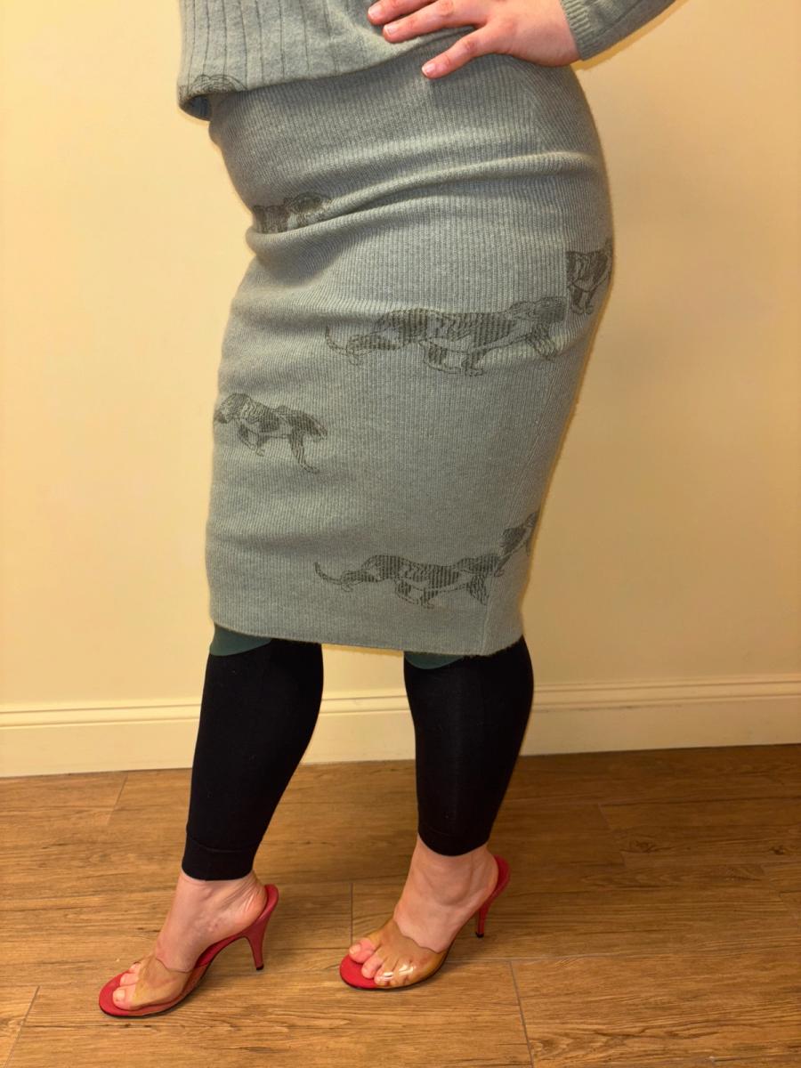 80s Krizia Panther Print Knit Set product image