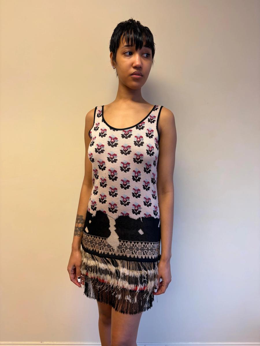 Chanel Knit Dress with Feathers product image