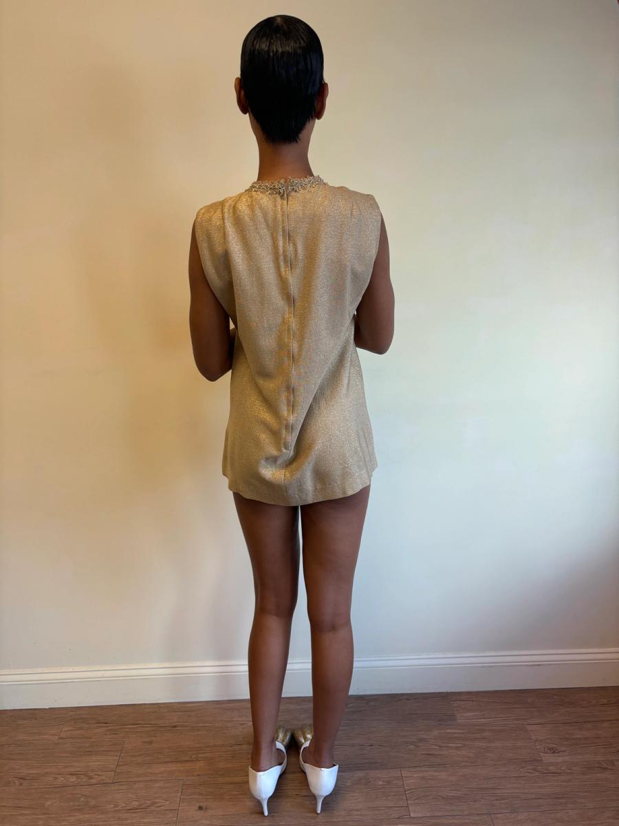 1960s Lurex Minidress product image