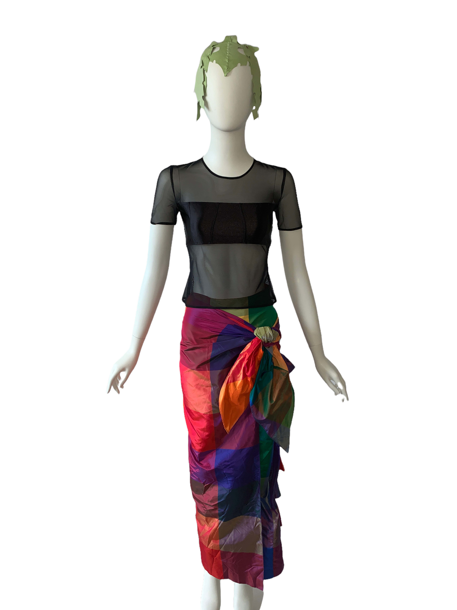 90s Chantal Thomass Changeable Taffeta Bustle Skirt product image