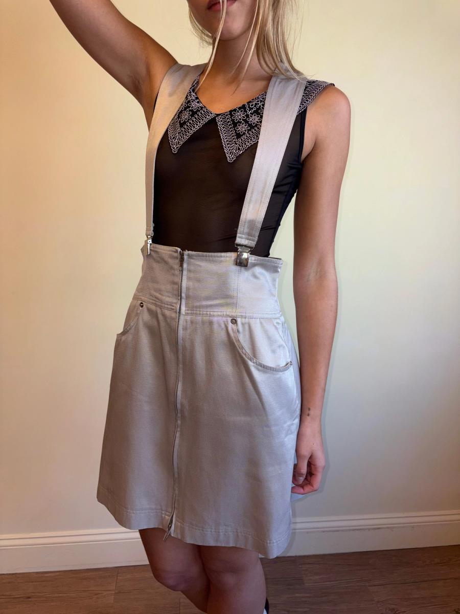 Vintage Claude Montana Suspender Skirt product image