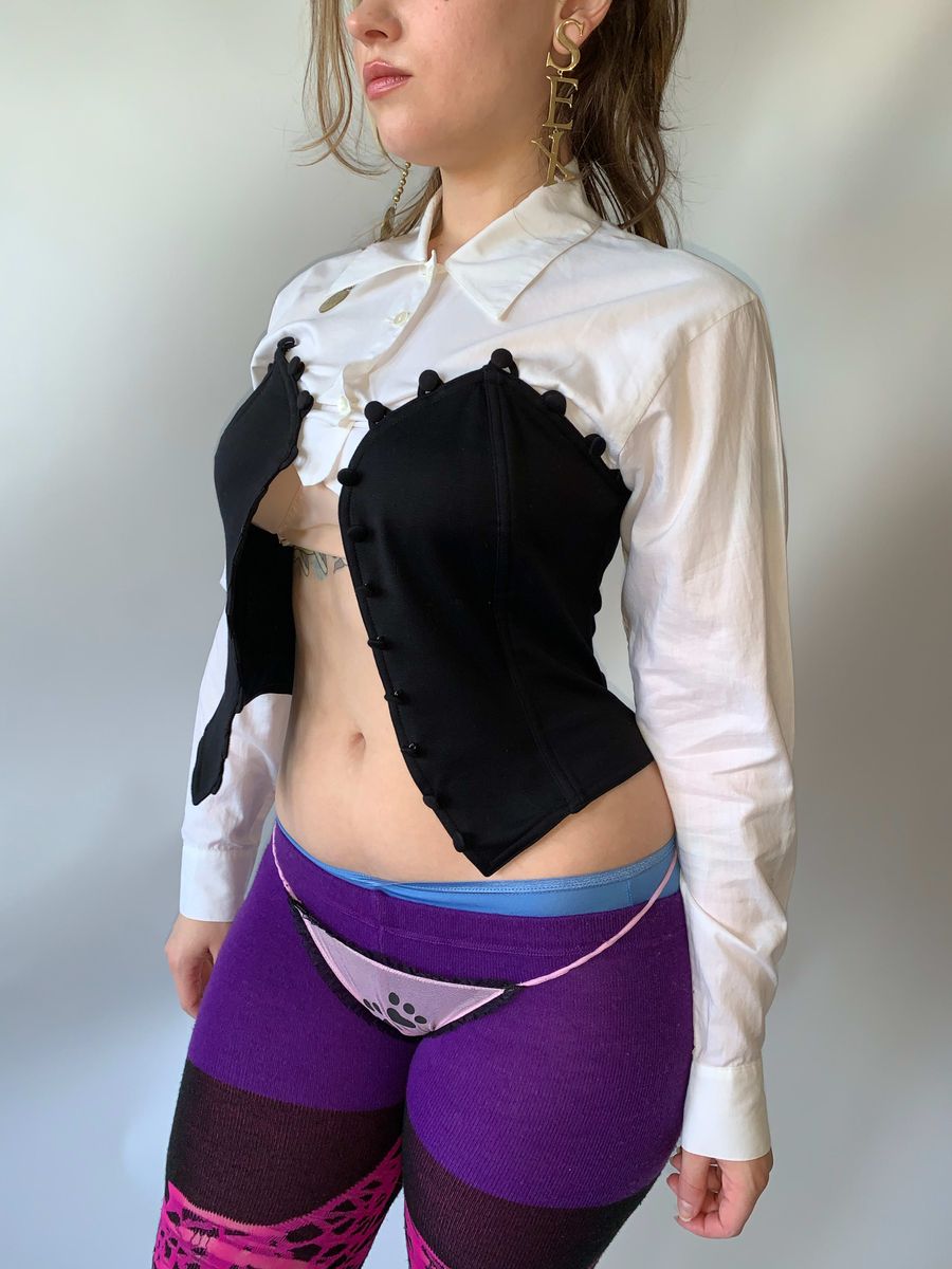 Chantal Thomass Button Illusion Bustier product image