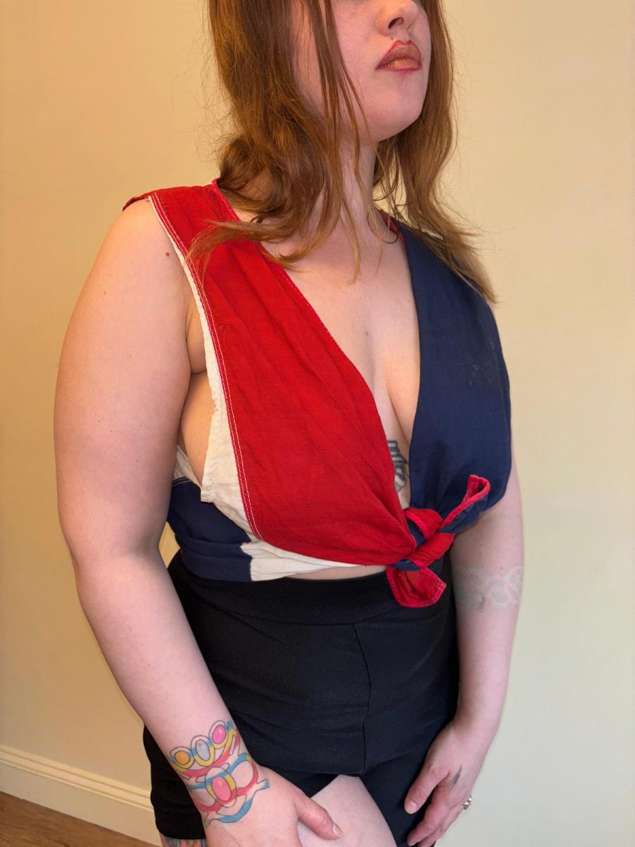 1930s Flag Tie Top product image