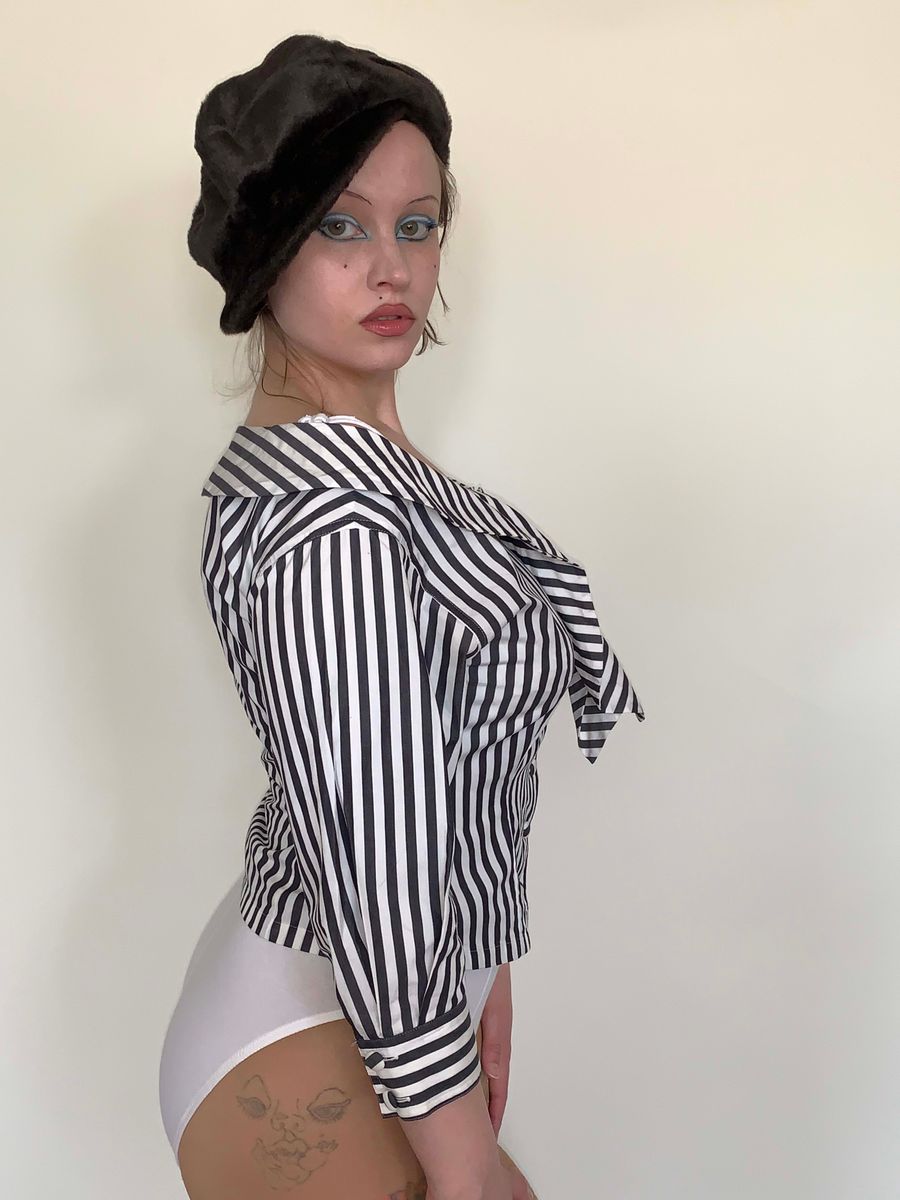Chantal Thomass Bombshell Striped Tie Top product image