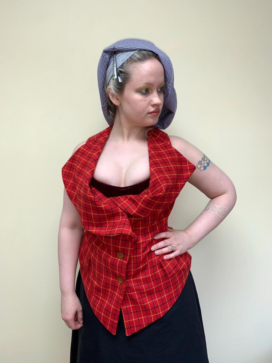 Vivienne Westwood 1995 'Vive la Cocotte' Runway Tartan Check Vest product image