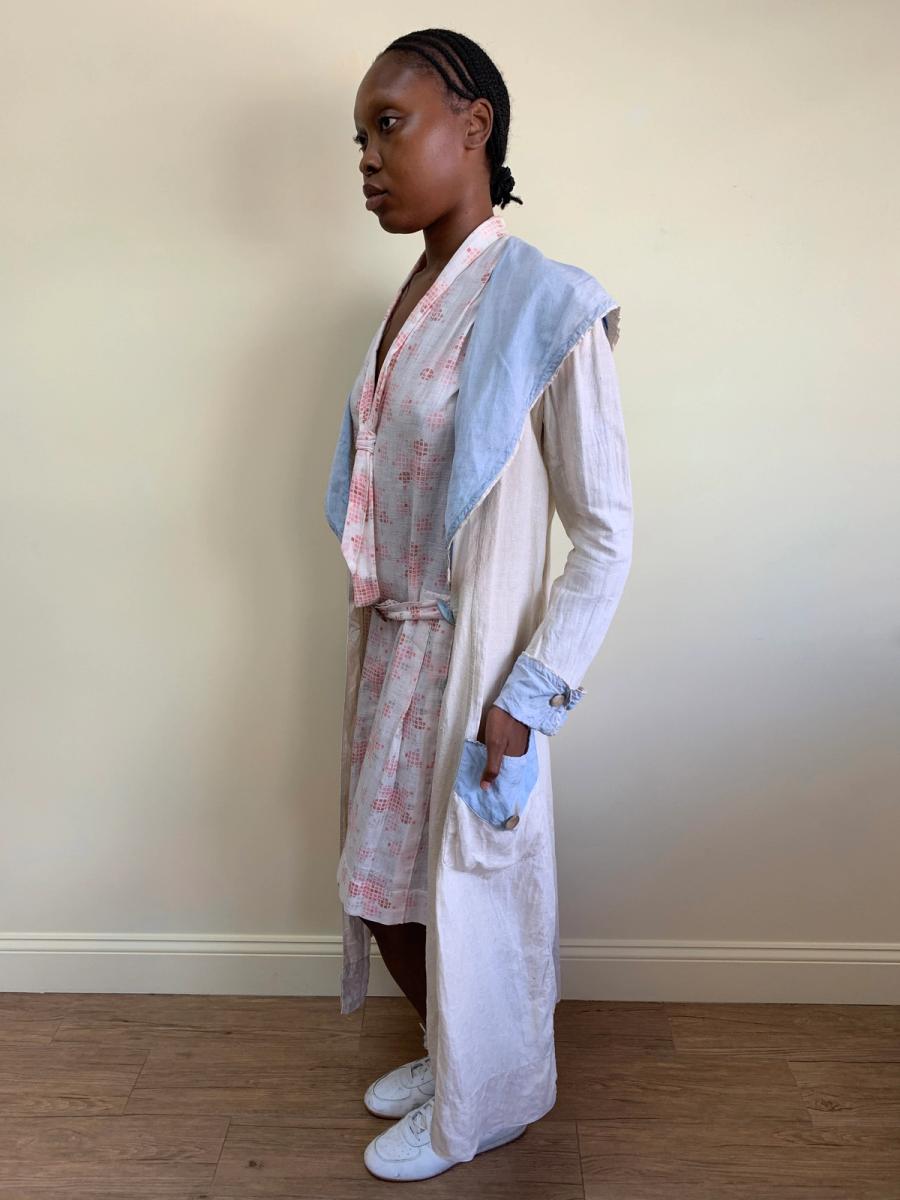 Edwardian Duster with Baby Blue Accents product image