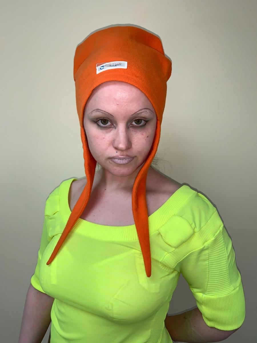 Fötus Orange Fleece Spike Hat product image