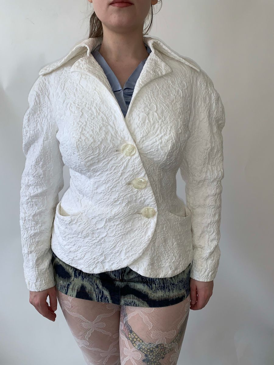 Vivienne Westwood 90s Floral Cotton Jacquard Jacket product image