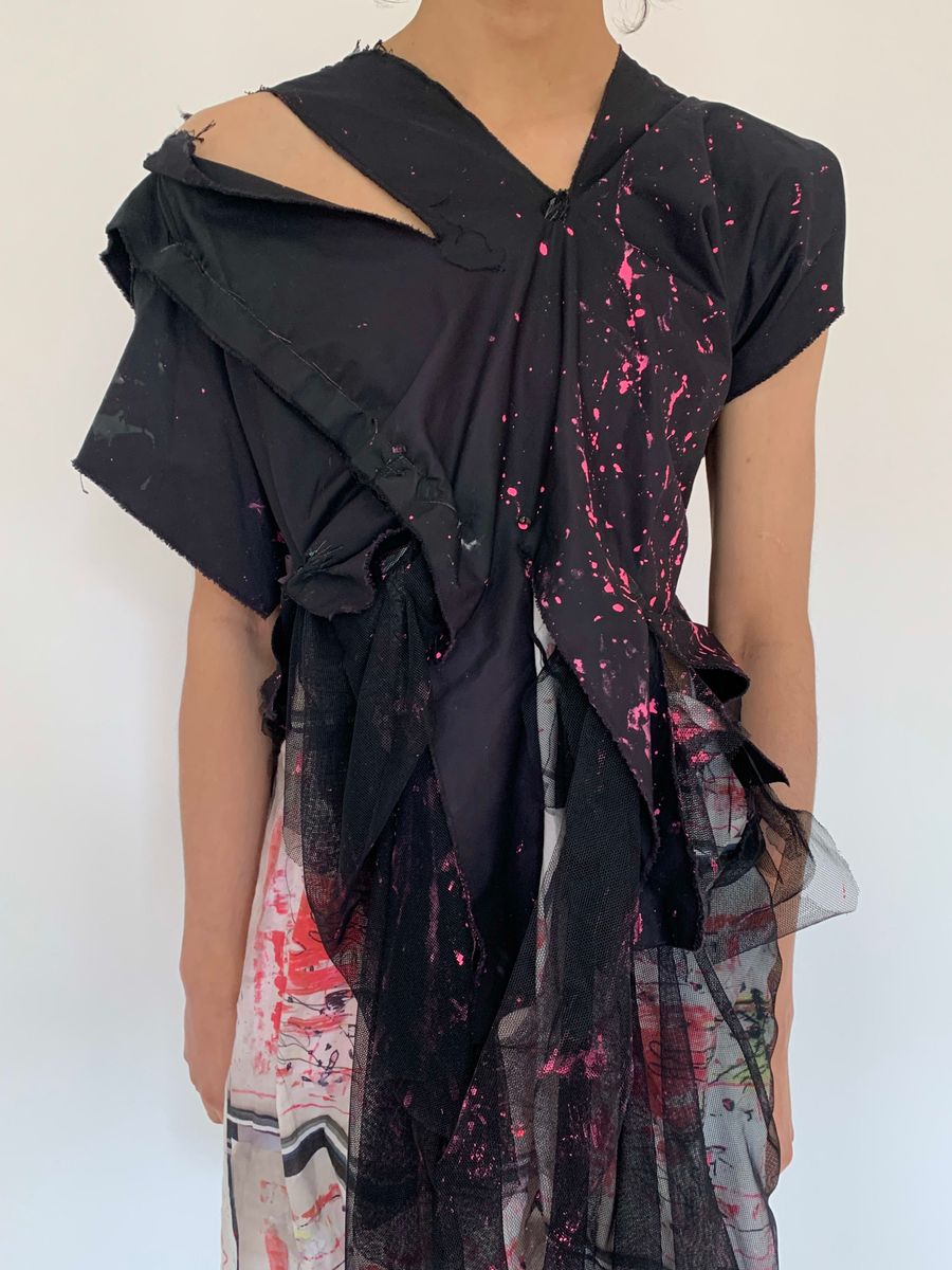 Hisui Asymmetrical Splatter Gown product image