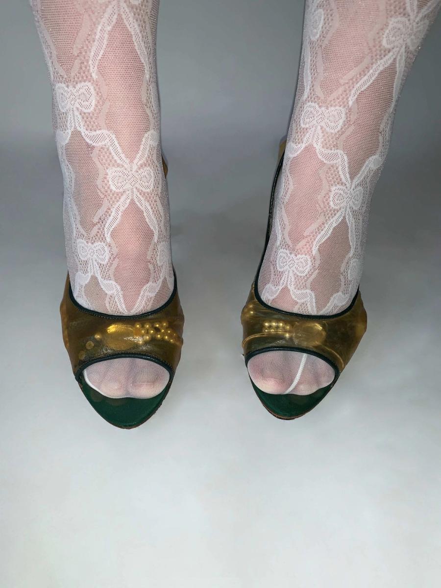 Mihara Yasuhiro Clear Sculptural Pumps product image
