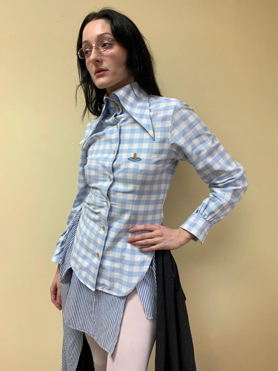 90s Vivienne Westwood Gingham Button Up product image