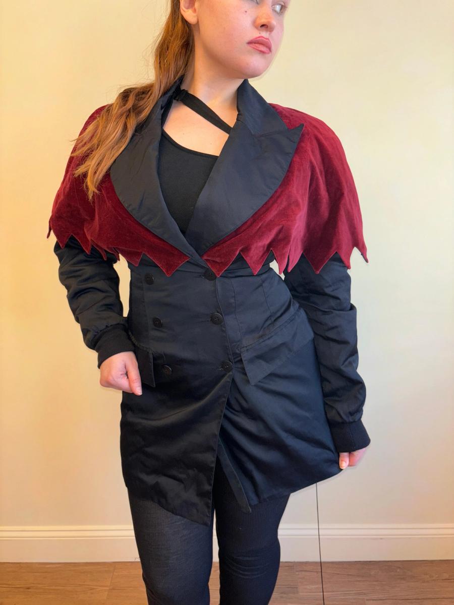 90s Aquagirl Jagged Hem Collar Jacket product image