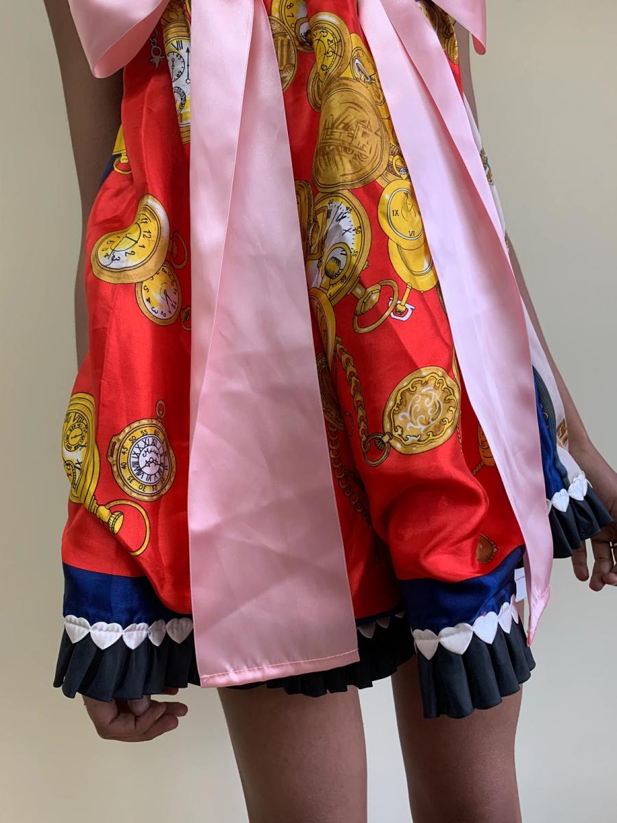 One-of-a-kind Glamorous Jane Clock Scarf Minidress product image