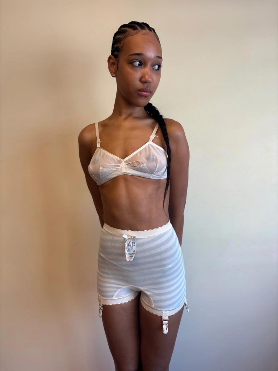 1950s French Bullet Bra with Jagged Design product image